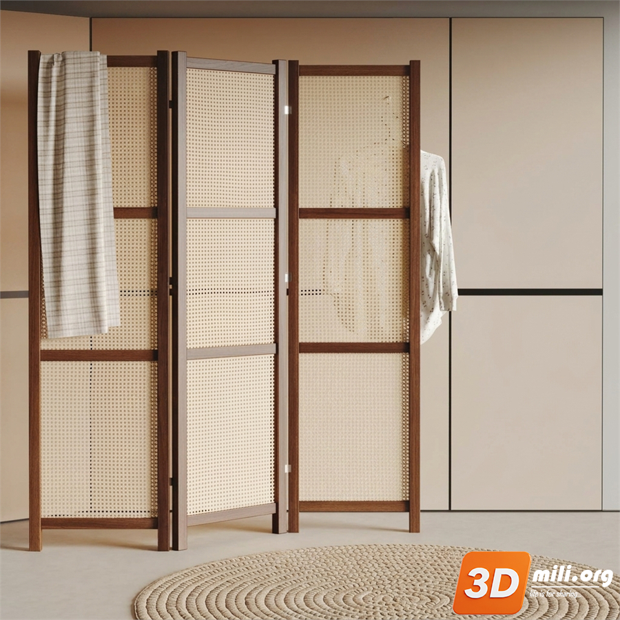 Folding screen Skp Files 